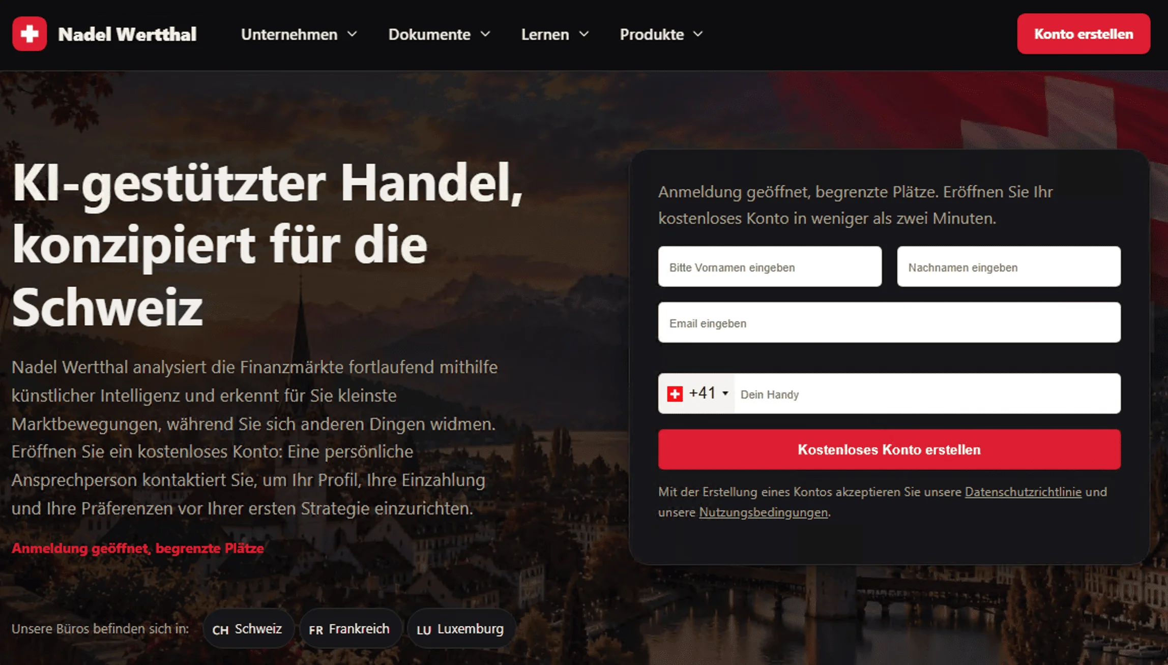 Nadel Wertthal